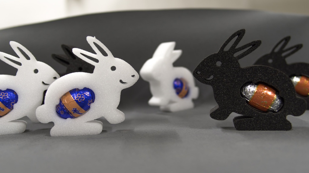 Osterhase 3+3 mit Füllung
